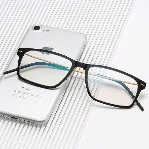 fashion sunglasses frames denmark acetate glasses frame men square myopia prescription optical titanium eyeglasses luxury screwless eyewear, Black